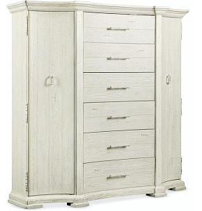 Белый высокий комод Traditions