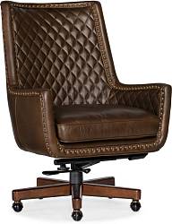 Кожаное офисное кресло Kent (Dark Brown)