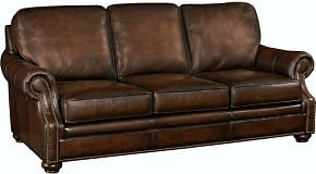 Трехместный кожаный диван Montgomery