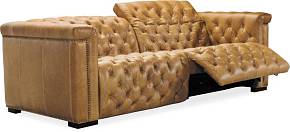 Двухместный диван с реклайнером Savion Grandier (Ligth Brown)