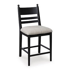 Барный стул с мягким сиденьем Basinger (Black)