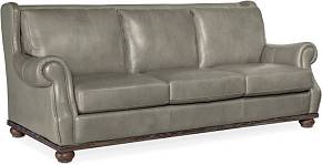 Кожаный трехместный диван William (Grey)